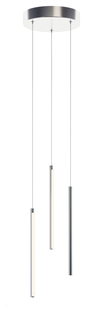 Rosemont 12'' 3-Light LED Pendant - Satin Nickel