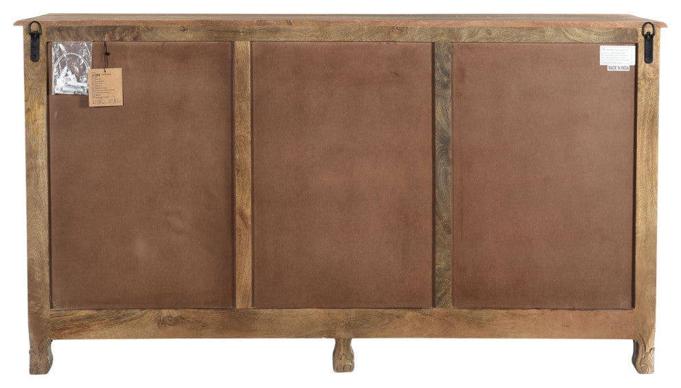 Delaney Carved Sideboard, Warm Stone Gray