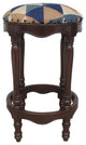 Shabby Chic Kilim Wood Bar Stool Jeffrey 18"x18"x32"