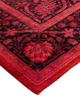 Overdyed, One-of-a-Kind Hand-Knotted Area Rug Pink, 5'1"x7'8"