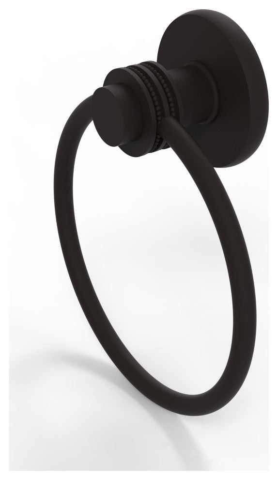 Mercury Towel Ring with Dotted Accent, Oil Rubbed Bronze