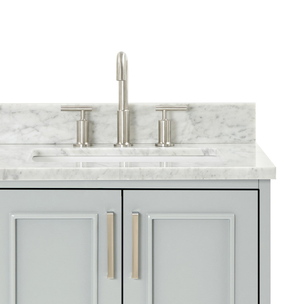 Ariel Stafford 37" Single Right Offset Rectangle Sink Bathroom Vanity