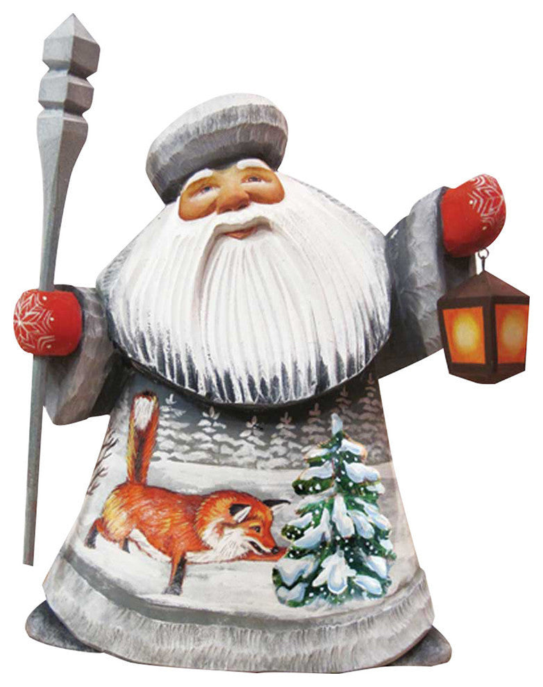Foxy Play Father Frost, Woodcarved Figurine