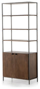 Trey Modular Wide Bookcase-Auburn Poplar