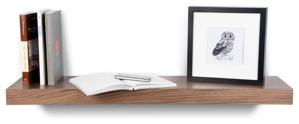 Balda Hanging Wall Shelf, Walnut2, 35"