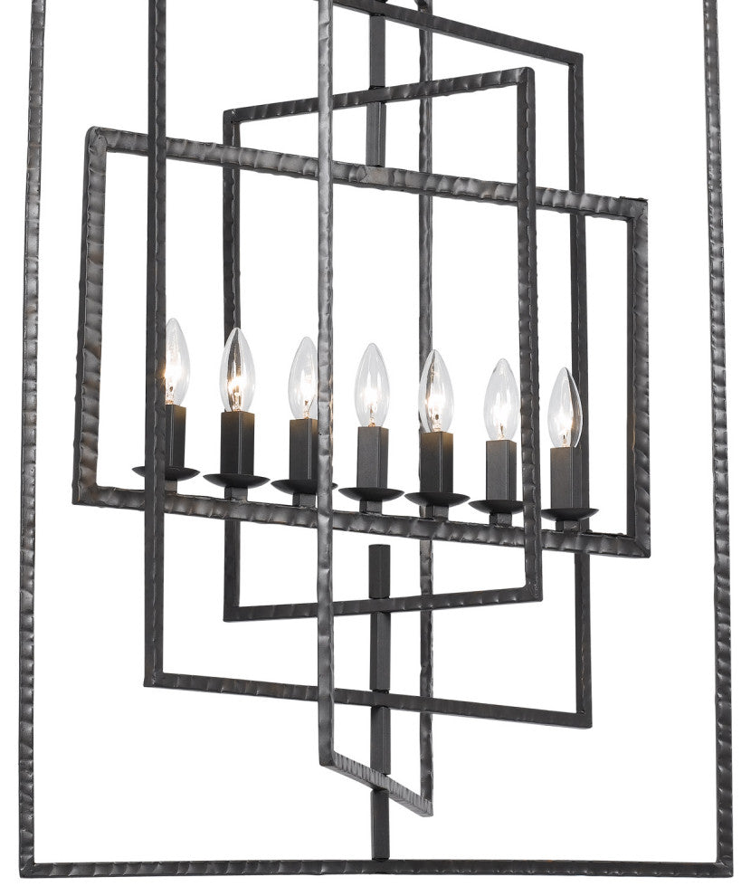 Crystorama Lighting Group 339 Capri 7 Light 24"W Wrought Iron - Antique Gold