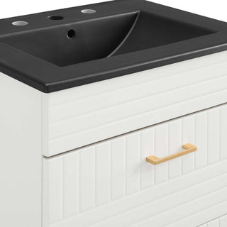 Daybreak 24" Bathroom Vanity, White Black