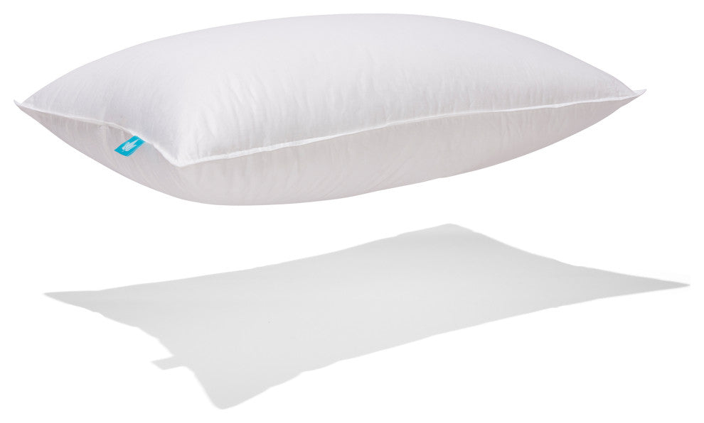 White Goose Down Pillow, Queen, Soft Support