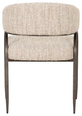 Modrest Kobe Modern Beige Fabric Dining Chair