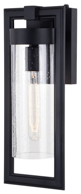 Malmo One Light Outdoor Wal Mount in Matte Black