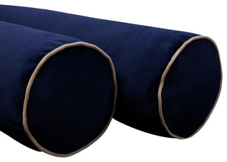 STYLE V5 TwinXL Velvet Contrast Indoor Daybed Mattress Pillow |COVER ONLY| AD373