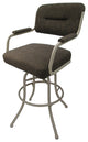 Swivel Tilt Metal Counter 26"/30" Bar Stool M-110, Sanora Brown Beige, 30"
