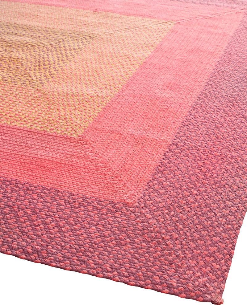 Braided Multi Area Rug BRD165A - 6' x 6' Square