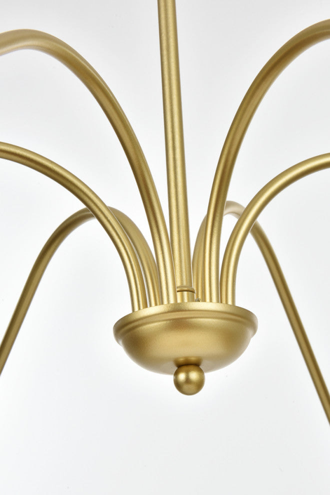 Living District Rohan 54" Chandelier in Brass
