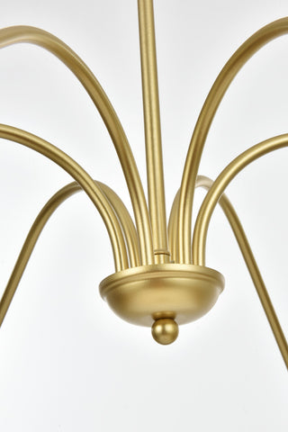 Living District Rohan 54" Chandelier in Brass