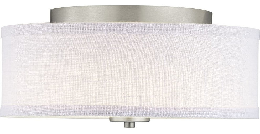 Inspire LED Collection 1-Light LED Flush Mount, Brushed Nickel