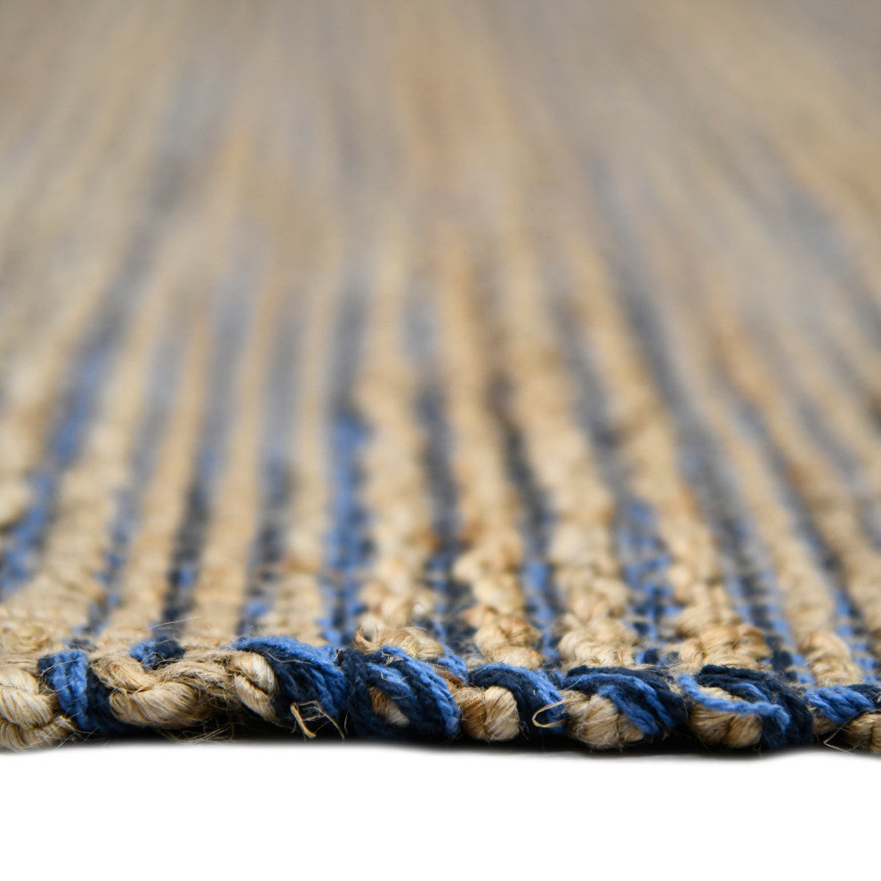 Naturals Sinclair Area Rug, Navy, 2' x 3', Striped