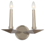 Palmer 2 Light Polished Nickel Sconce