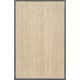 Nuloom Jute and Sisal Elijah Seagrass With Border Area Rug, Dark Grey 3'x5'