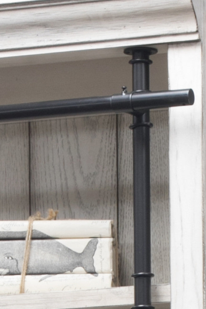 Avondale Barn Door Bookcase White Wood
