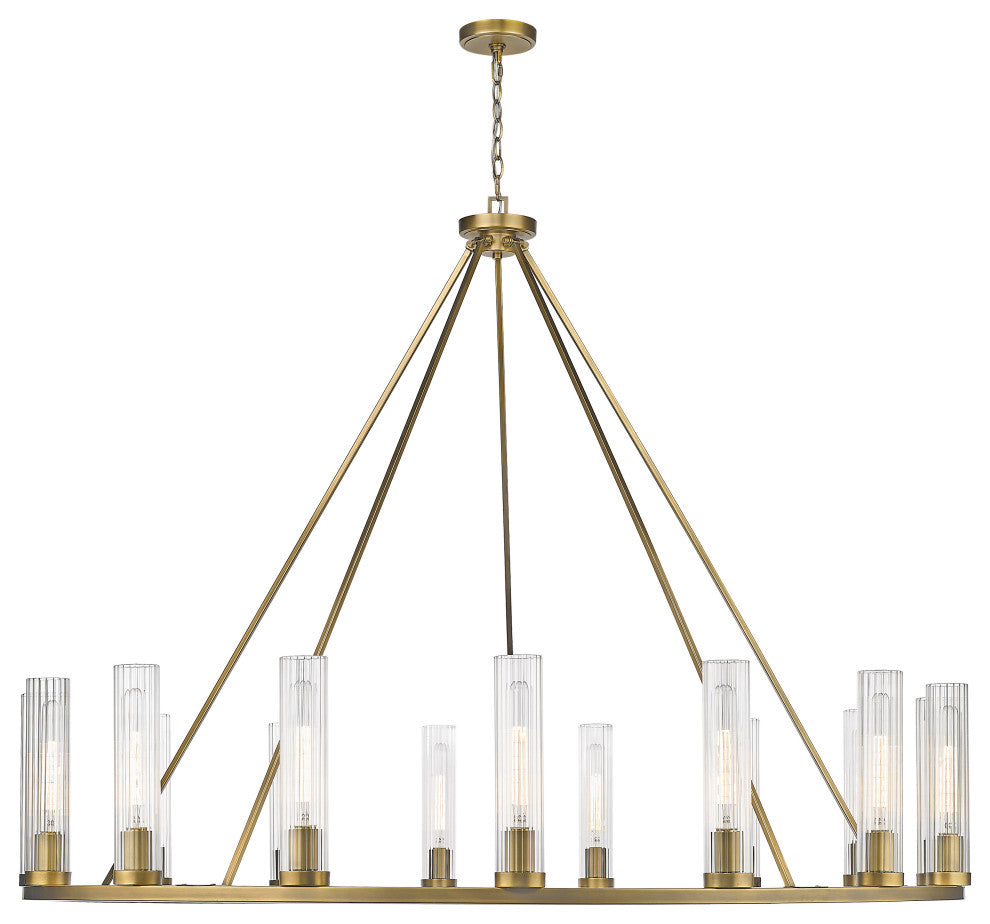 Zlite 3031-15RB 15-Light Chandelier, Clear