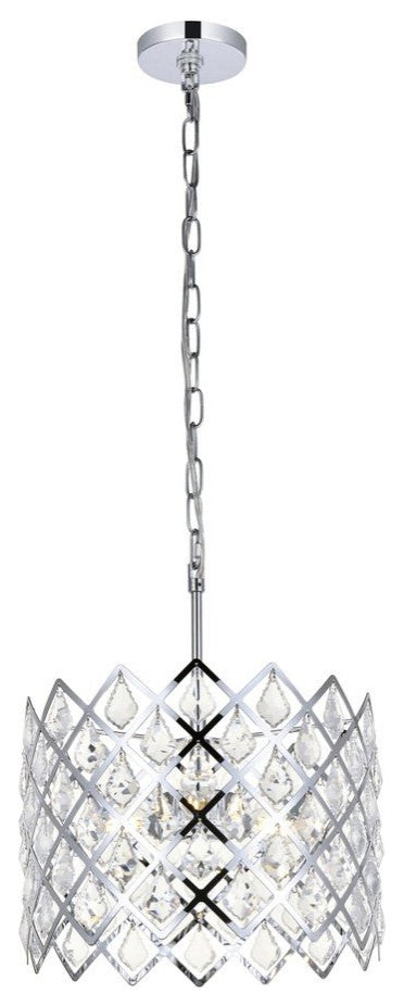 Elegant Lighting Lyla 3-Light Pendant Chrome