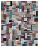 Rug N Carpet - Handmade Turkish 8' 1'' x 9' 11'' Tribal Patchwork Kilim Rug