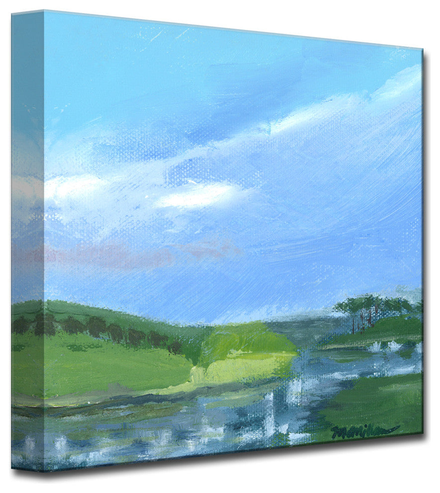 Checkered Reflections' Ready2HangArt Canvas by Leslie Owens, 20"x20"