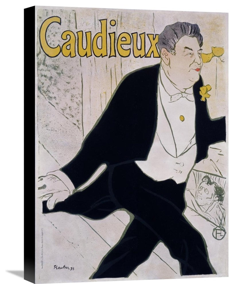 "P Sescau / Photographe" Canvas Giclee by Henri Toulouse-Lautrec, 17"x22"