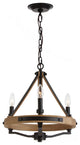 Savannah 3 Light Chandelier Matte Black