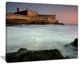 "White Seascape At Old Fort Lisbon" Contemporary Seascape Art Canvas, 20"x12"