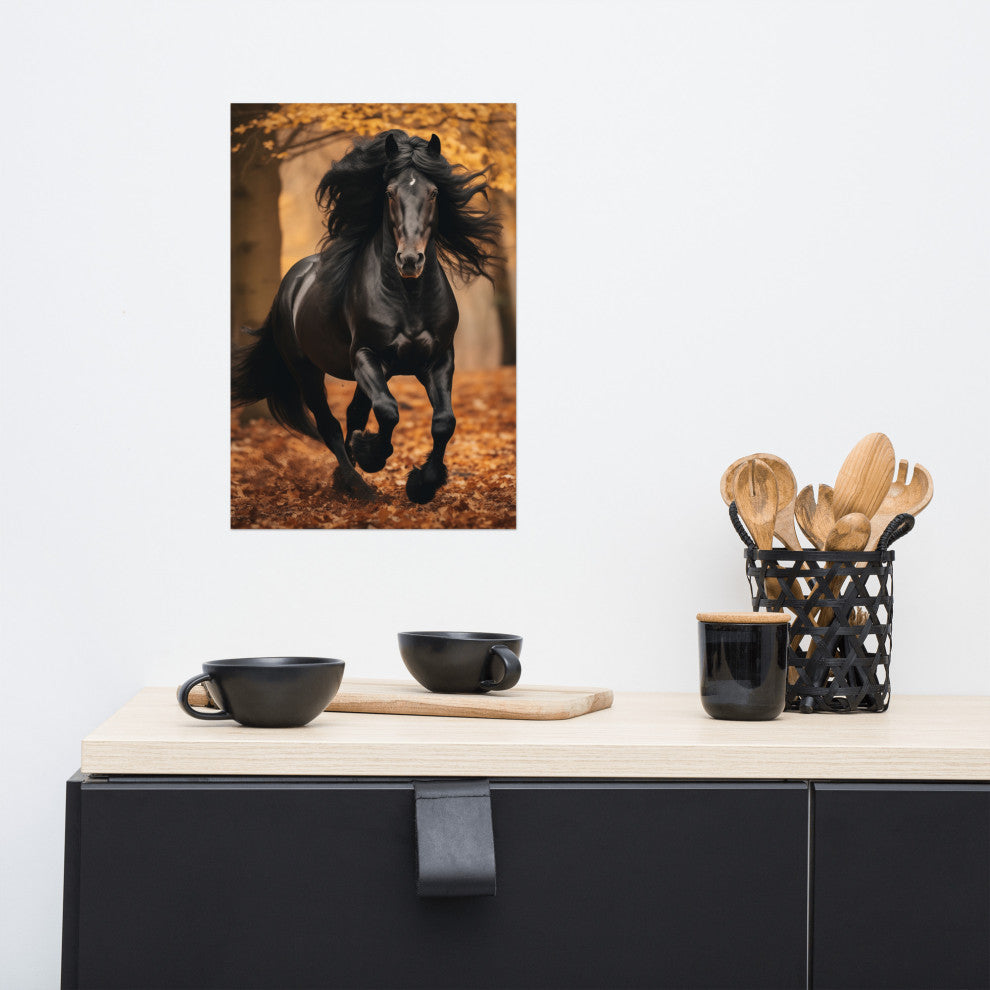 A Brush with Freedom Rustic Photorealism Digital Artwork Loose Art Print, 12" X 18"