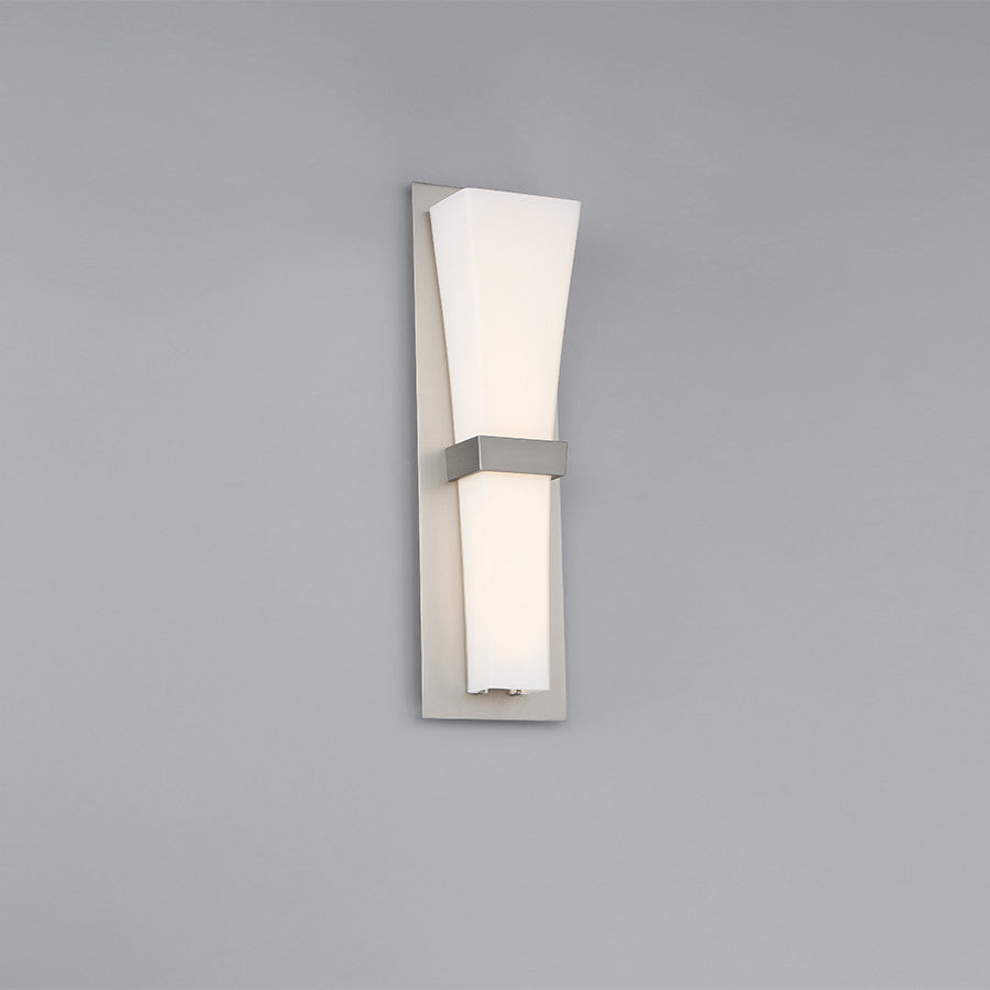 Prohibition 20" LED Wall Sconce 3500K, Satin Nickel