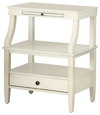 Newton Antique White Storage Nightstand