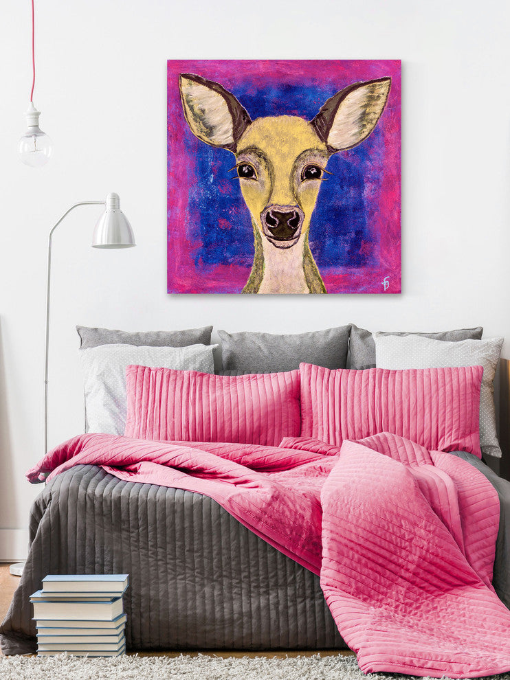 "Ava" Painting Print on Wrapped Canvas, 48"x48"