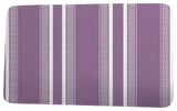 Upscale Getaway Dashing Stripe Stripe Print Bath Mat, Purple, 21"x34"