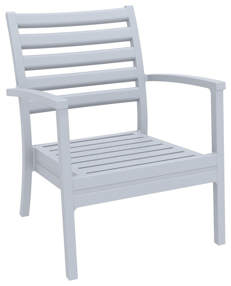 Compamia Artemis Club Armchair, Set of 2, Silver-Gray
