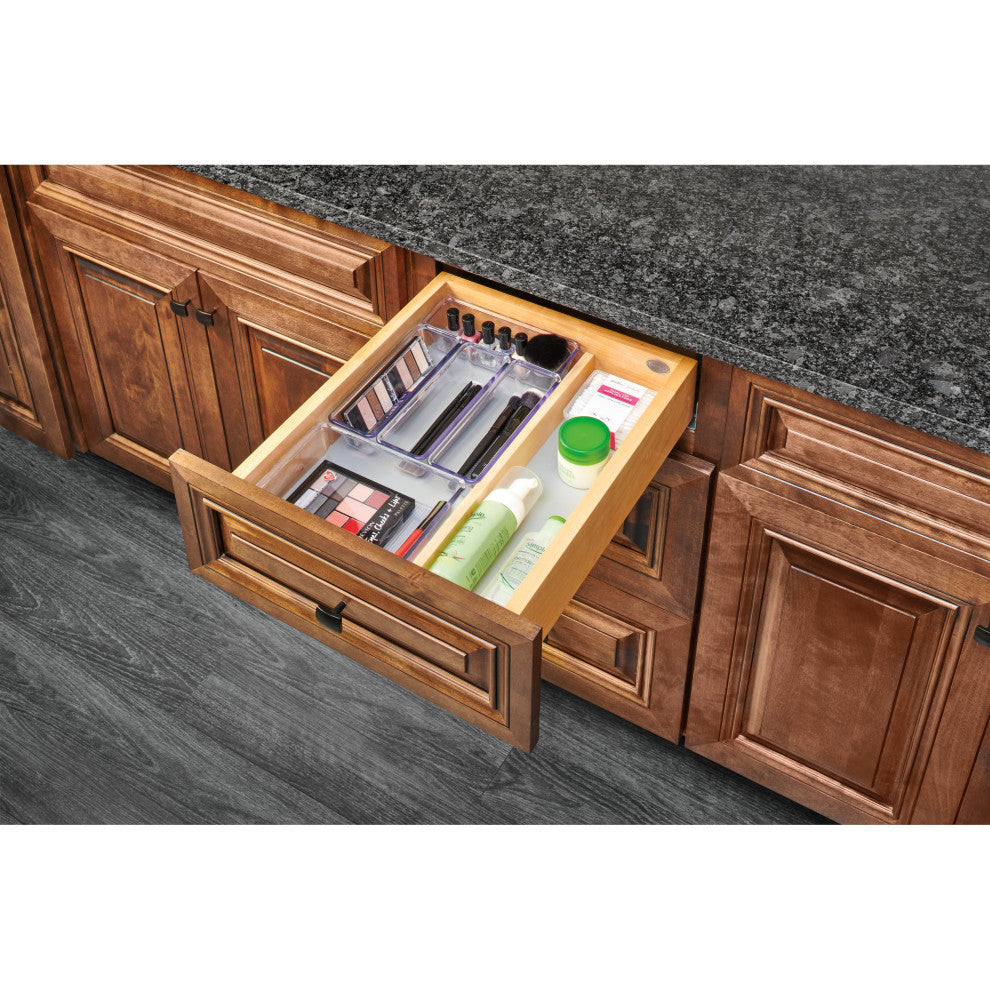 Wood Vanity Cabinet Replacement Drawer System With Soft Close, 9"