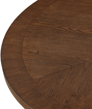 Belinda Beech Wood Dining Table, Brown, 59"Wx59"Dx30" H
