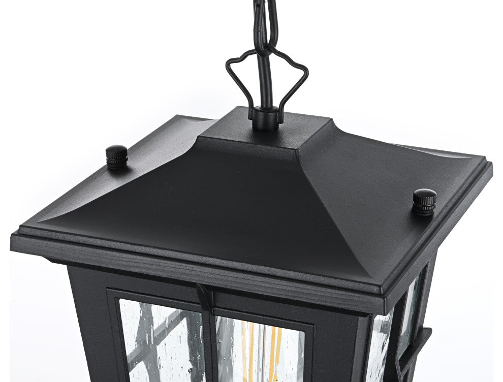Home Living 7" Outdoor Pendant, Black
