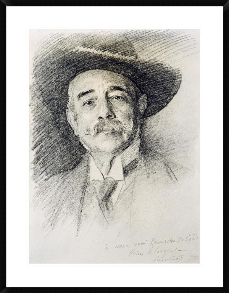 "Portrait of Ramacho Ortigao"  by John Singer Sargent, 29x38"