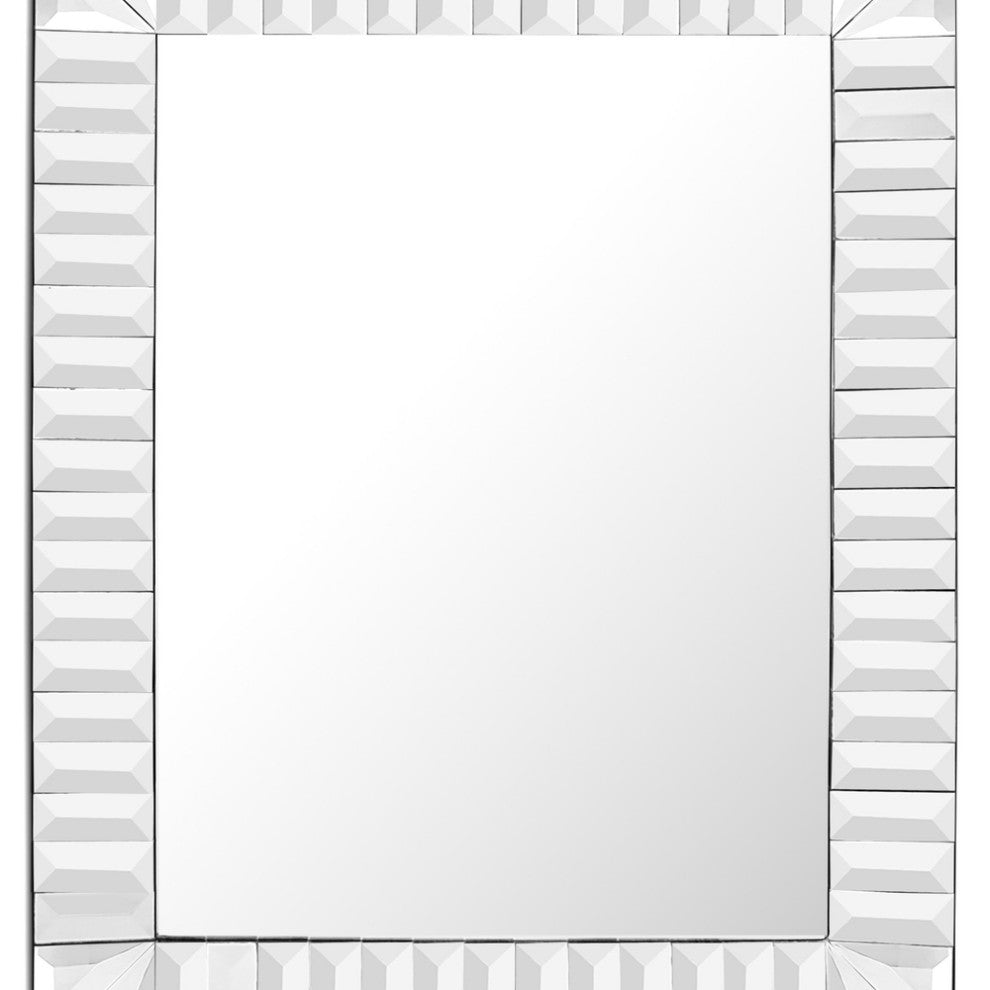 Clear Rectangle Accent Glass Mirror