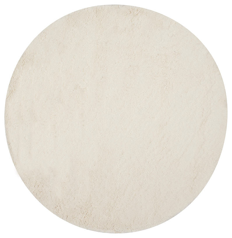 Safavieh Flokati FLK150A 4' Square Ivory Rug
