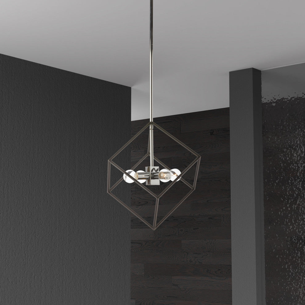 Kapria 4-Light Pendant, Polished Chrome