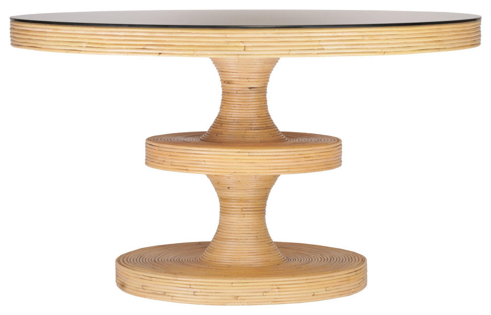 Apollonia Natural Rattan Round Dining Table