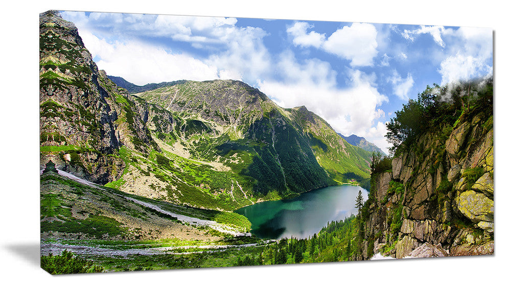Incredible View of Tatra Mountains, Landscape Canvas Art Print, 40x20
