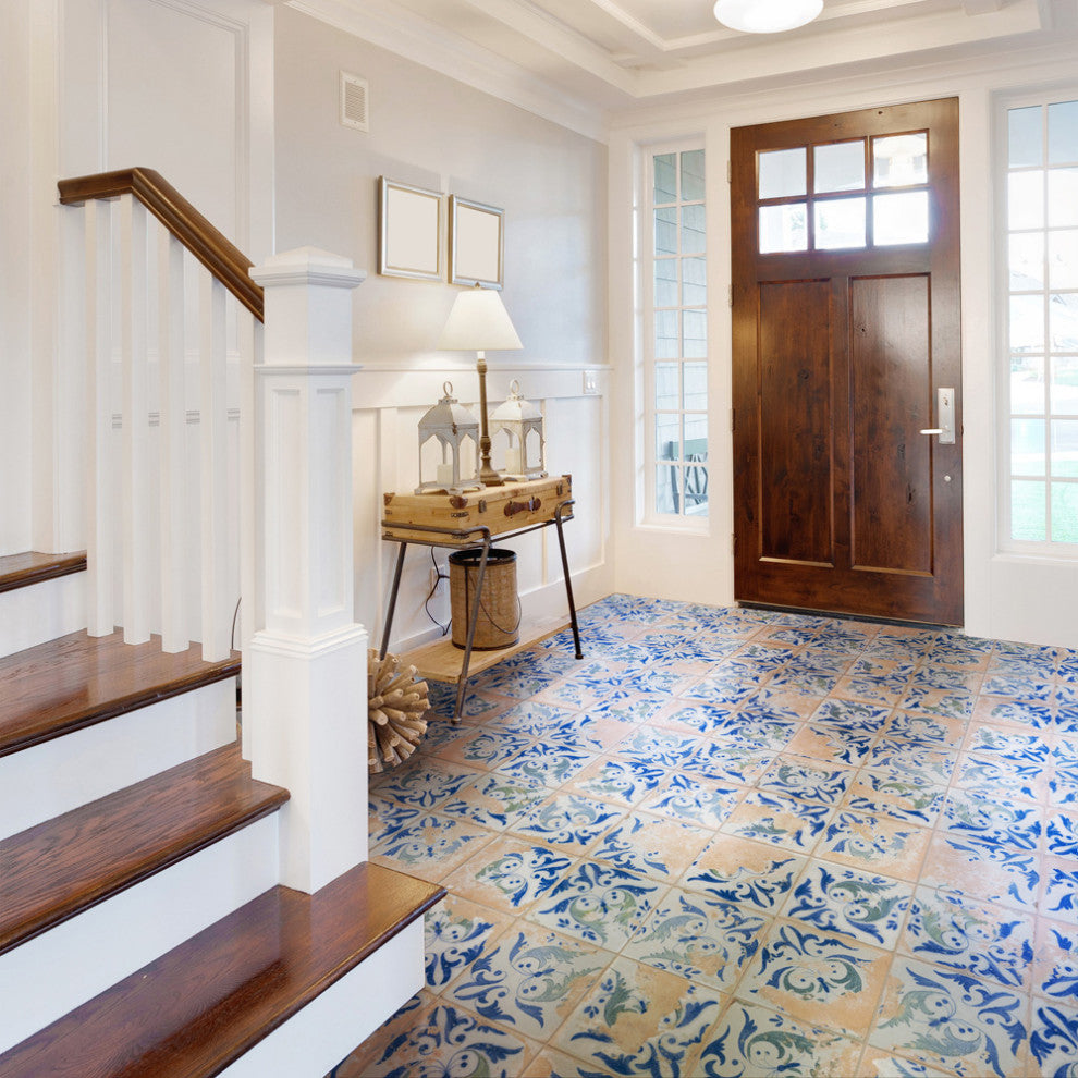 Kings Luxe Heritage Leaves Ceramic Floor and Wall Tile