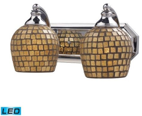 ELK Lighting Bath And Spa 2-Light Vanity Light - 570-2C-GLD-LED