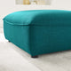 Comprise Sectional Sofa Ottoman-Teal