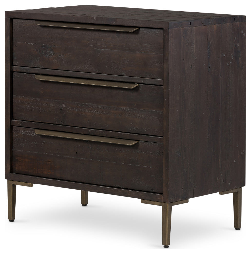 Wyeth 3 Drawer Dresser-Dark Carbon